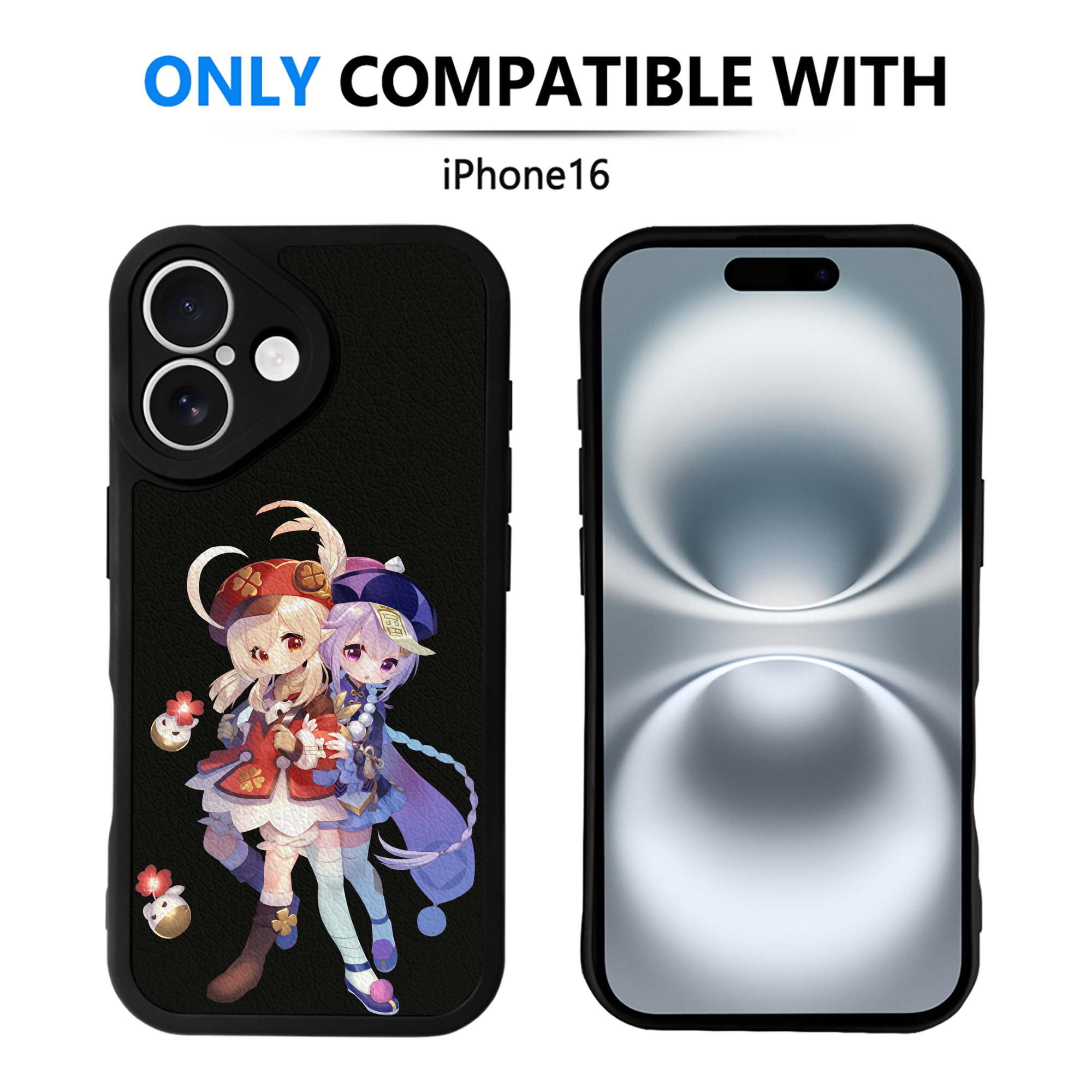 げんし神 七七 なな  genshin Nana 【iPhone 16シリーズ対応】シリコンスマホケース（レザー調） 材質：シリコン